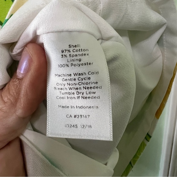 Talbots mini skirt lemons 6 - Picture 3 of 4